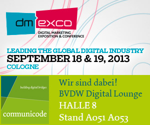 E-Commerce Anbieter communicode AG auf der DMEXCO in Köln