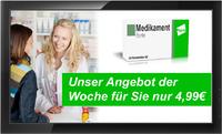 Lösung für digitale Bildschirmwerbung und Notdienstanzeige in Apotheken ohne laufende Kosten