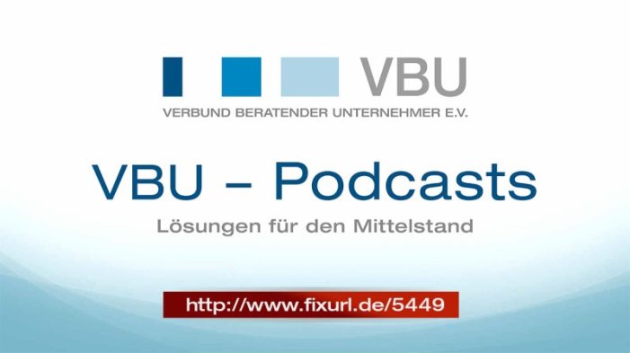 VBU Video Podcast startet mit Projektmanagement und Markenstrategie