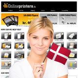 Onlinedruckerei mit Onlineshop onlineprinters.dk jetzt in Dänemark