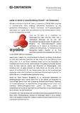 ayaba.ch startet in neue Marketing-Zukunft? mit Contentserv