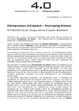 Entrepreneur 4.0 Award – Portraying Visions