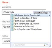 Freeware Clipboard Master 3.5: Zwischenablage jetzt auch in Windows 8/8.1 Apps einsehbar