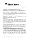 Roll-out des Betriebssystems BlackBerry 10.2 startet
