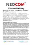 Versender des Jahres, bester Katalog und Online- Shop 2013 ausgezeichnet