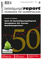 BeteiligungsReport präsentiert die 50. Ausgabe