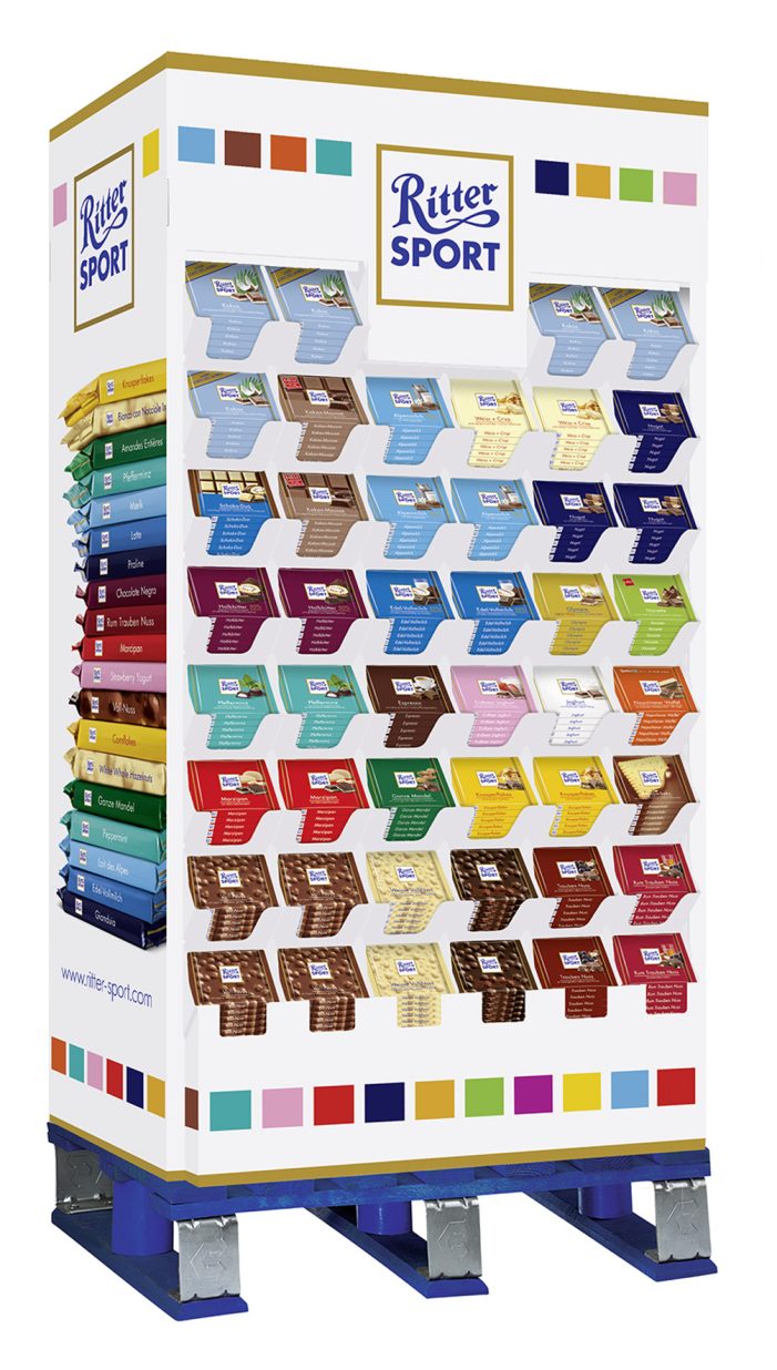 DS Smith Packaging entwickelt Display- und Maschinenkonzept für Ritter Sport