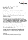 Schaltbau Holding AG will bei Albatros S.L. einsteigen und die ALTE Transportation S.L.übernehmen