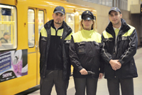 BVG Sicherheitsdienst im neuen Outfit unterwegs