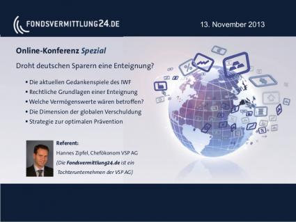 So kompensieren Sparer die vom IWF geforderte Vermögenssteuer / Individuelle Präventionsstrategie als Handlungsempfehlung für die drohende Zwangsabgabe auf deutsche Vermögen (FOTO)